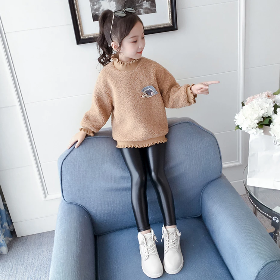 Детский свитер плиссированный для девочек детская верхняя одежда из плотного