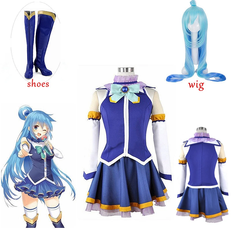 Парики и обувь для косплея аниме коносуба Бог благословения на этом прекрасном