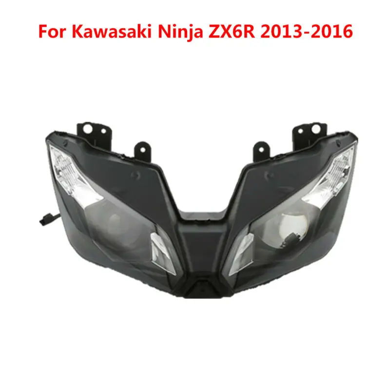

Motorcycle Front Headlight Lamp For Kawasaki Ninja ZX6R 2003-2004 2005-06 07-08 09-12 2013-2016