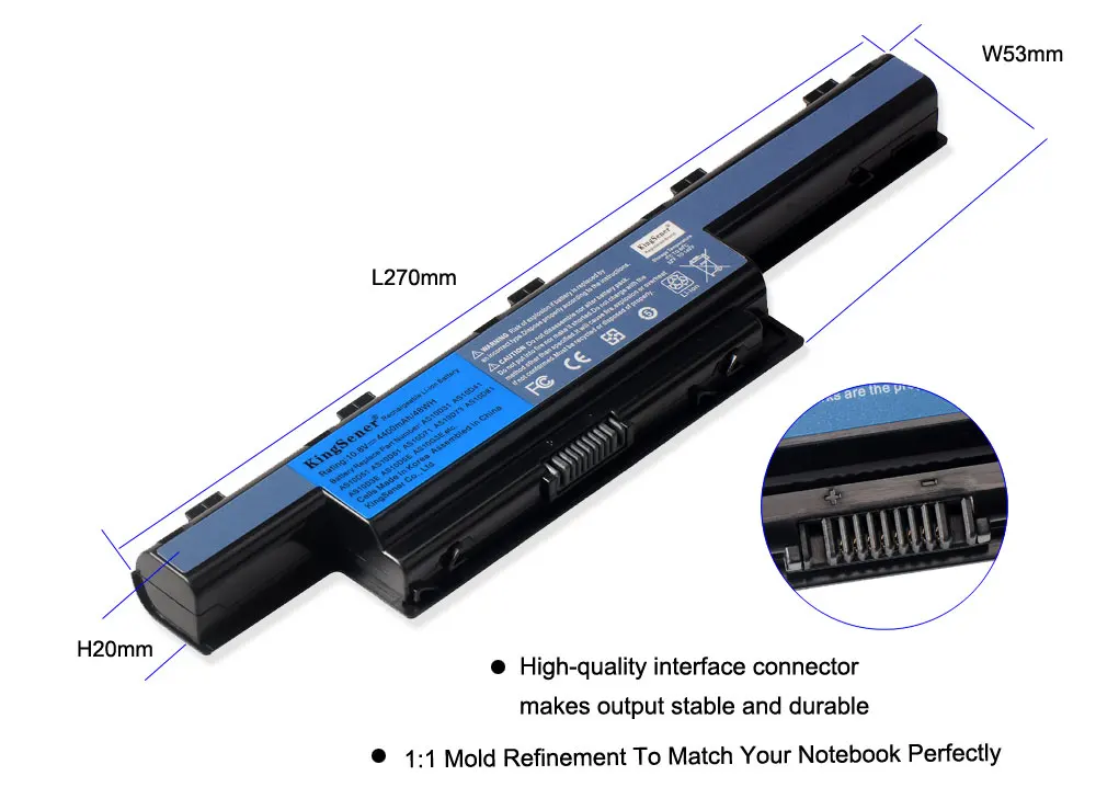 Фото Аккумулятор KingSener AS10D31 для ноутбуков Acer, батарея для Acer 5742, 4551G, 4741G, 5560G, 5741G, 5742G, 5750G, 7750G, 7760G, AS10D51, AS10D71, AS10D81, AS10D73 №2