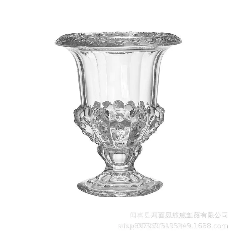 

Fashion crystal decoration vase transparent hydroponic dried flowers decoration thickening glass crafts House gift WJ921