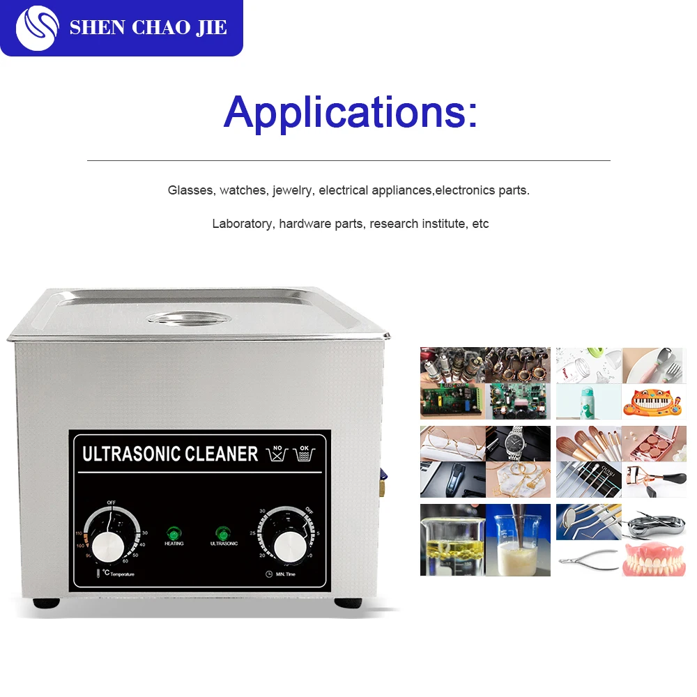 22L 30L Ultrasonic Cleaner 480W~900W 40KHZ Mechanical Timer Heater Remove oil Lab Car Dental Hardware Jewelry Glasses Cleaning | Бытовая