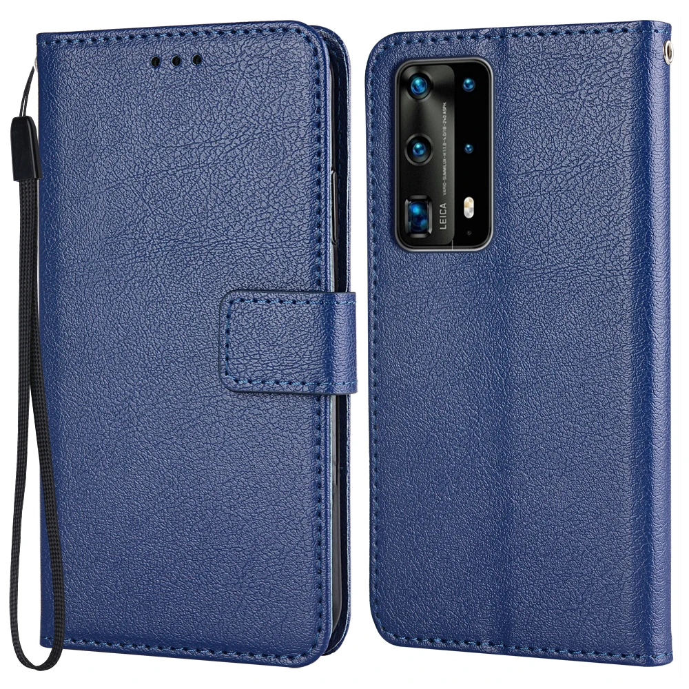 Wallet Leather Case for On Huawei P40 Pro ELS-NX9, ELS-N04, ELS-AN00 Flip Case P40 Pro Capa Phone Bag for Huawei P40 Pro Cover