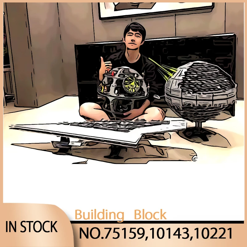 

75159 10221 10143 Death Star Model Super Star Destroyer Building Block For Children Toys Educational Birthday Gifts