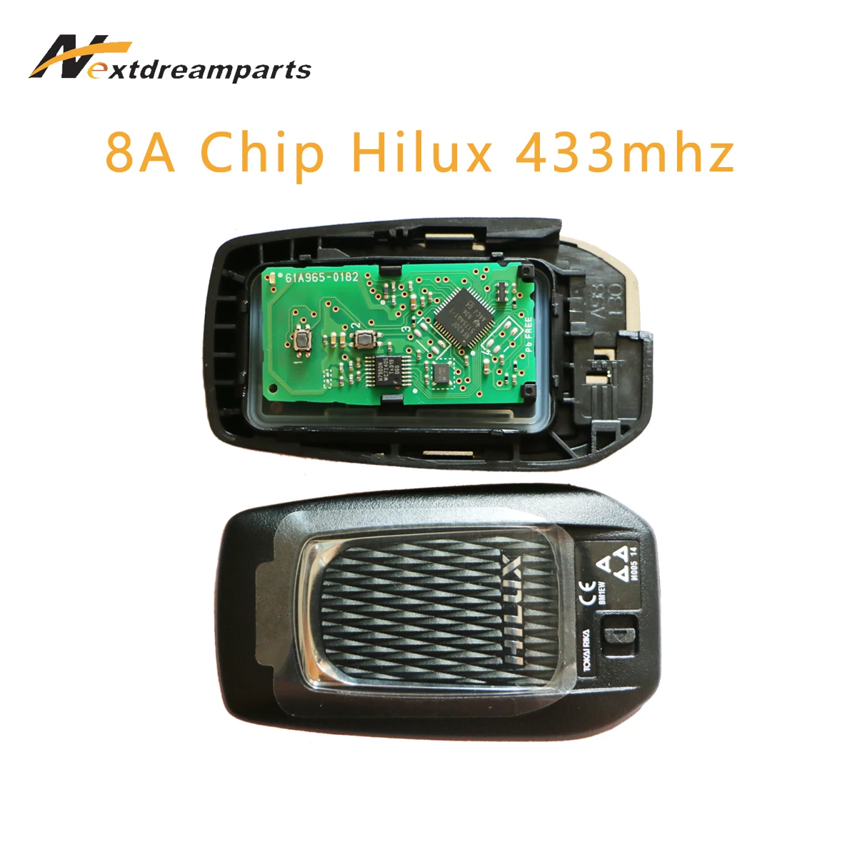 Автомобильный ключ для Toyota Hilux 433 МГц 2 кнопки FCCID BM1EW 89904-0K051