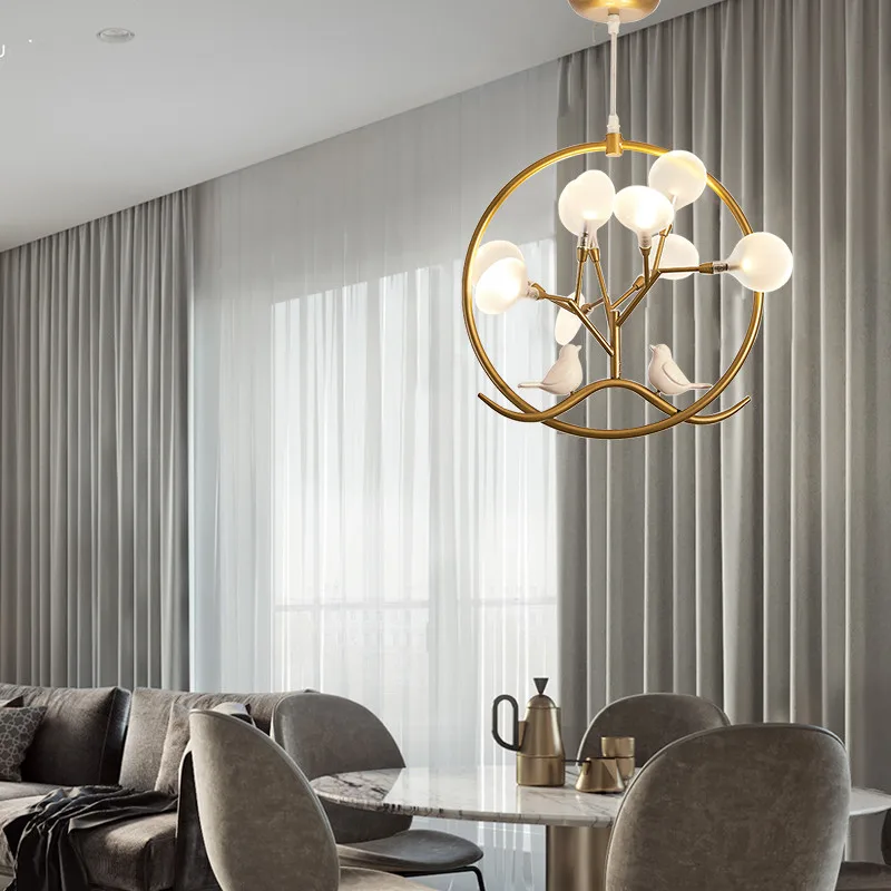 Скандинавская светодиодная Подвесная лампа дизайнерская Люстра для гостиной