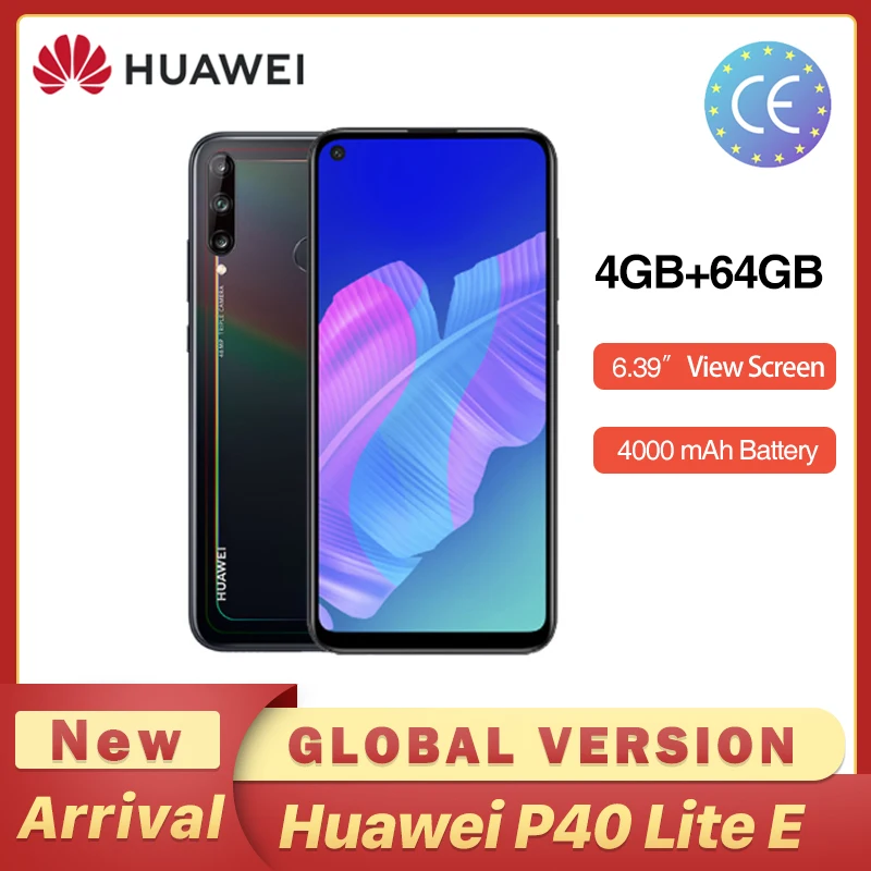 

In Stock Huawei P40 lite E Global Version 4GB 64GB Smartphone 48MP AI Cameras 6.39'' FHD Screen Kirin 710 Octa Core