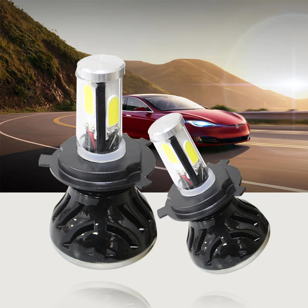 

XIANGSHANG H4 COB LED Car Headlight 8000LM Hi/lo Beam White L 20W H 40W Head Fog Light For Ford for Nissan