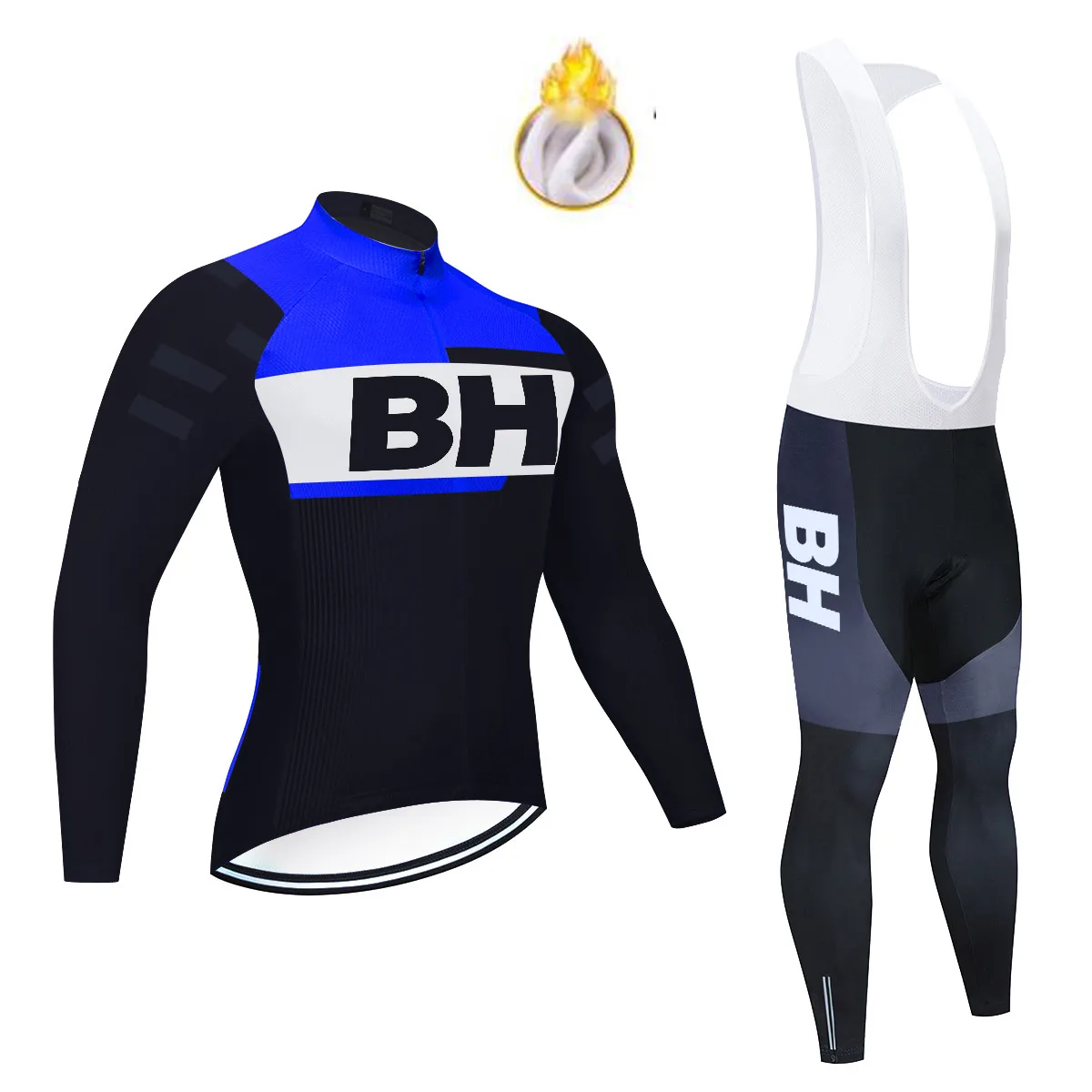 Tenue Hiver Velo Route Cyclisme Winter 2022 BH Cycling Team Jersey Mens Ropa Ciclismo Fleece Wear Maillot Culotte | Спорт и