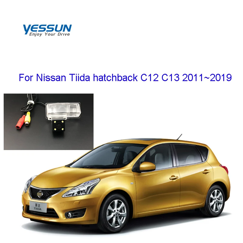 

Камера заднего вида Yessun AHD для Nissan Tiida hatchback C12 C13 2011 ~ 2019 CVBS AHD720P
