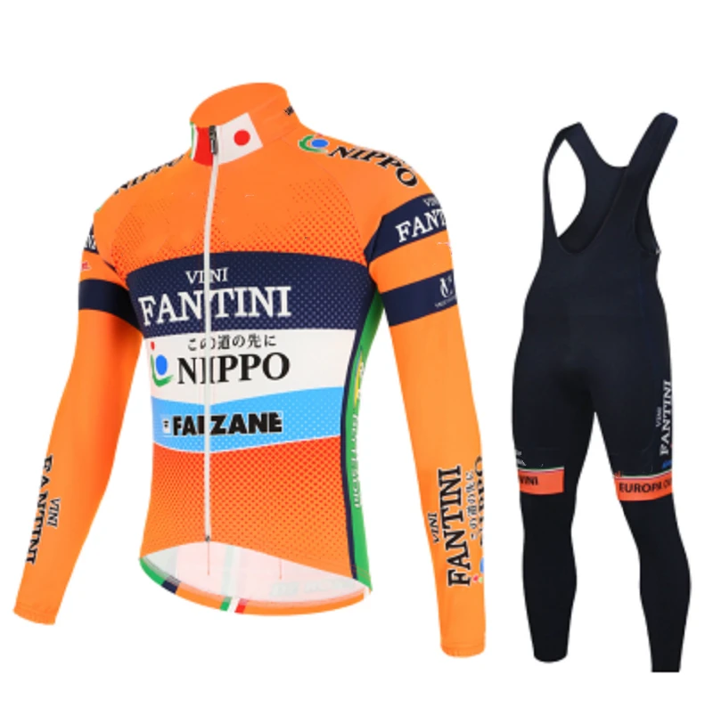 Cycling set VINI Team Pro long sleeve Cycling jersey Set bib pants ropa ciclismo bicycle clothing MTB bike jersey Uniform Men clothes - Цвет: Cycling set