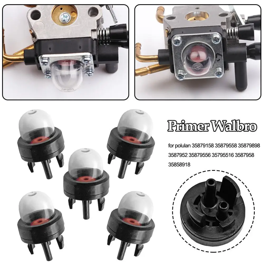 5 шт. бензиновый стриммер праймер топливная лампа насос триммер карбюратор