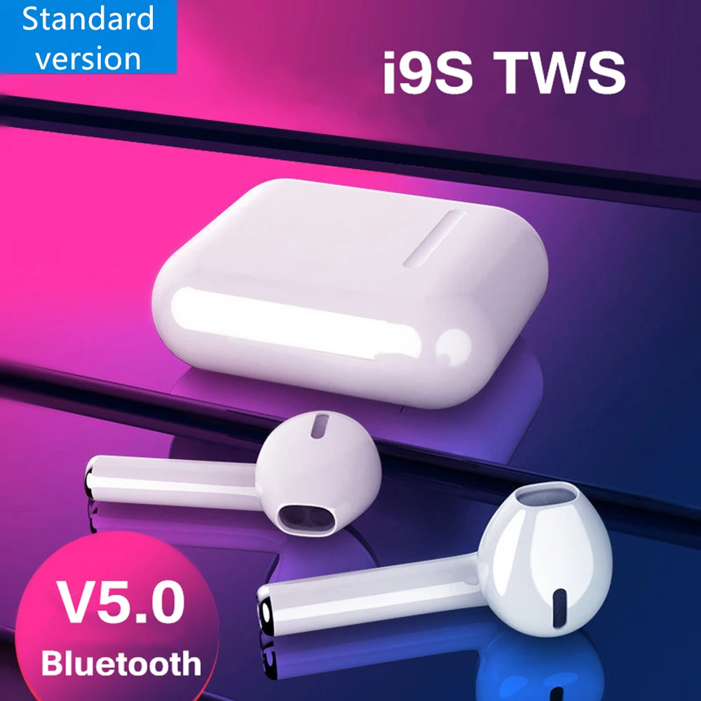 I9S tws Высокое качество беспроводные Bluetooth V5.0 наушники спортивные музыкальные для