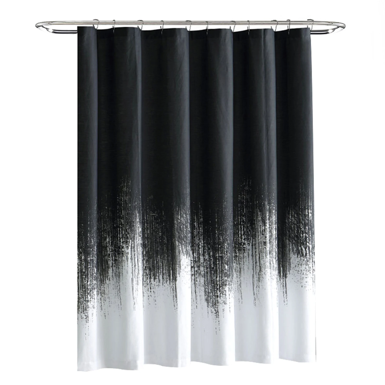 

Gradient Polyester Shower Curtain Washable Bath Liner with 12 Curtain Rings Non Transparent Compatible with Standard Rod sale
