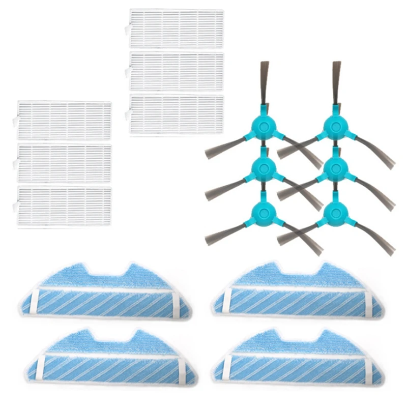 

Dust Hepa Filter Side Brush Mop Pad for Cecotec Conga 1390 Conga 1290 Robotic Vacuum Cleaner Spare Parts