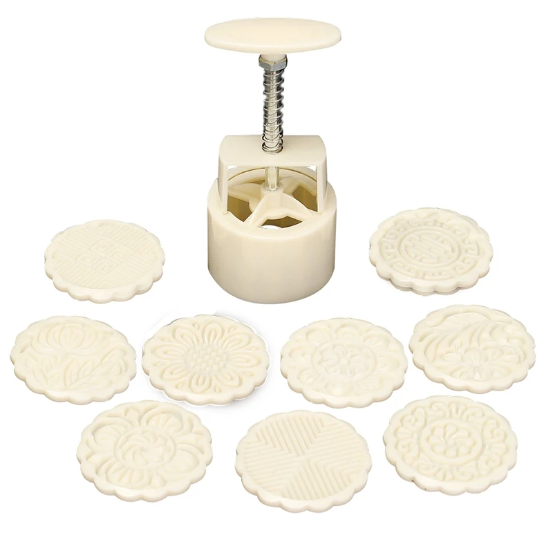 100 г 10 шт. Mooncake DIY Форма для выпечки инструмент Кондитерские круглые цветок штамп