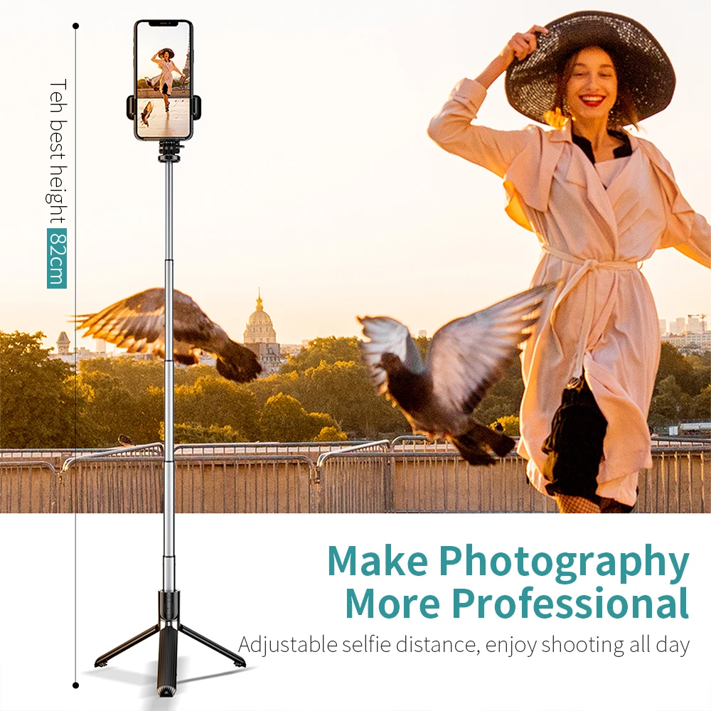 Essager 3 в 1 Беспроводная Bluetooth Гибкая селфи-палка Штатив для телефона iPhone Xiaomi