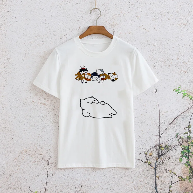 Модные футболки в стиле аниме Sumikko gurashi Повседневная рубашка с коротким рукавом