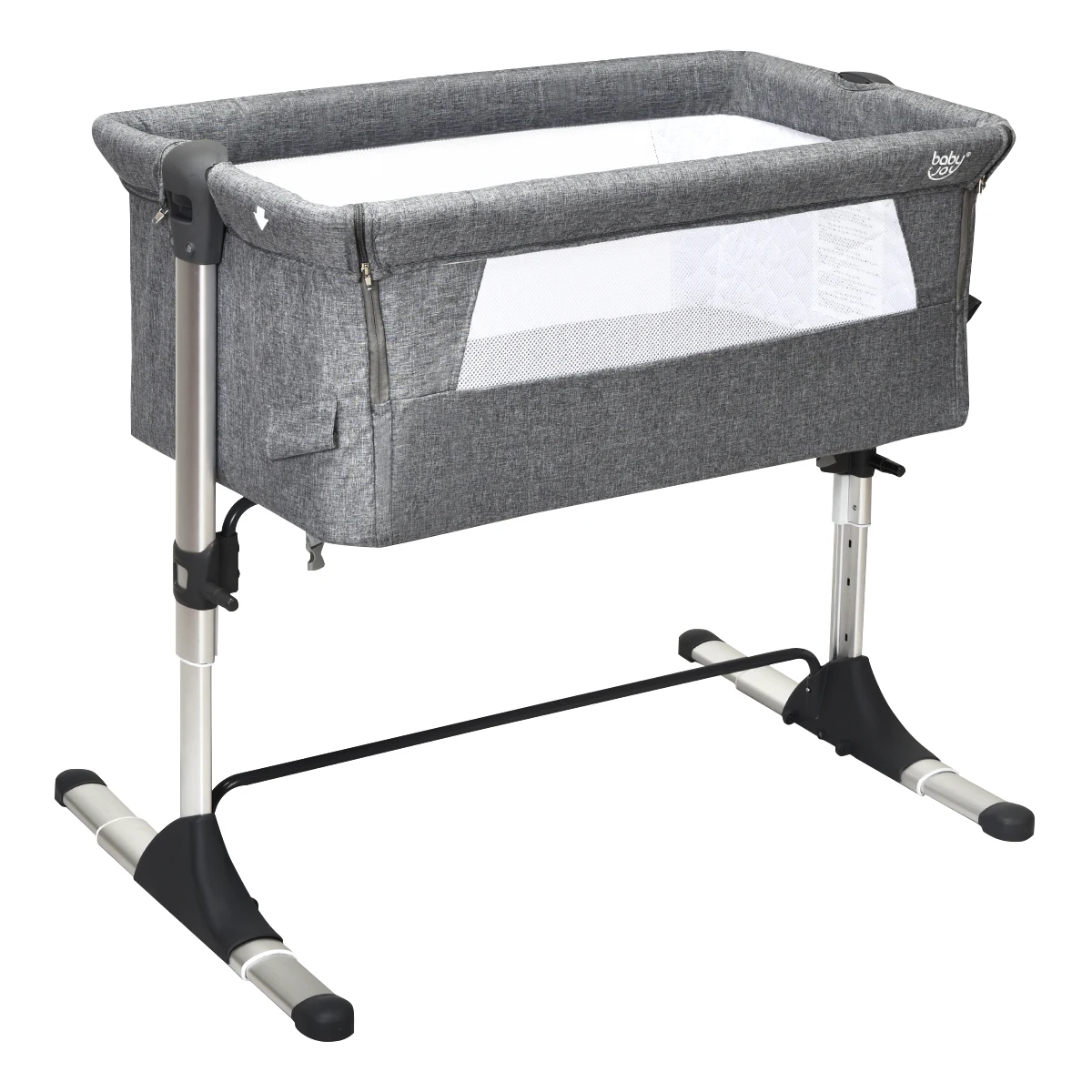 Portable Baby Bed Side Sleeper Infant Home Bassinet Crib W/Carrying Bag Grey