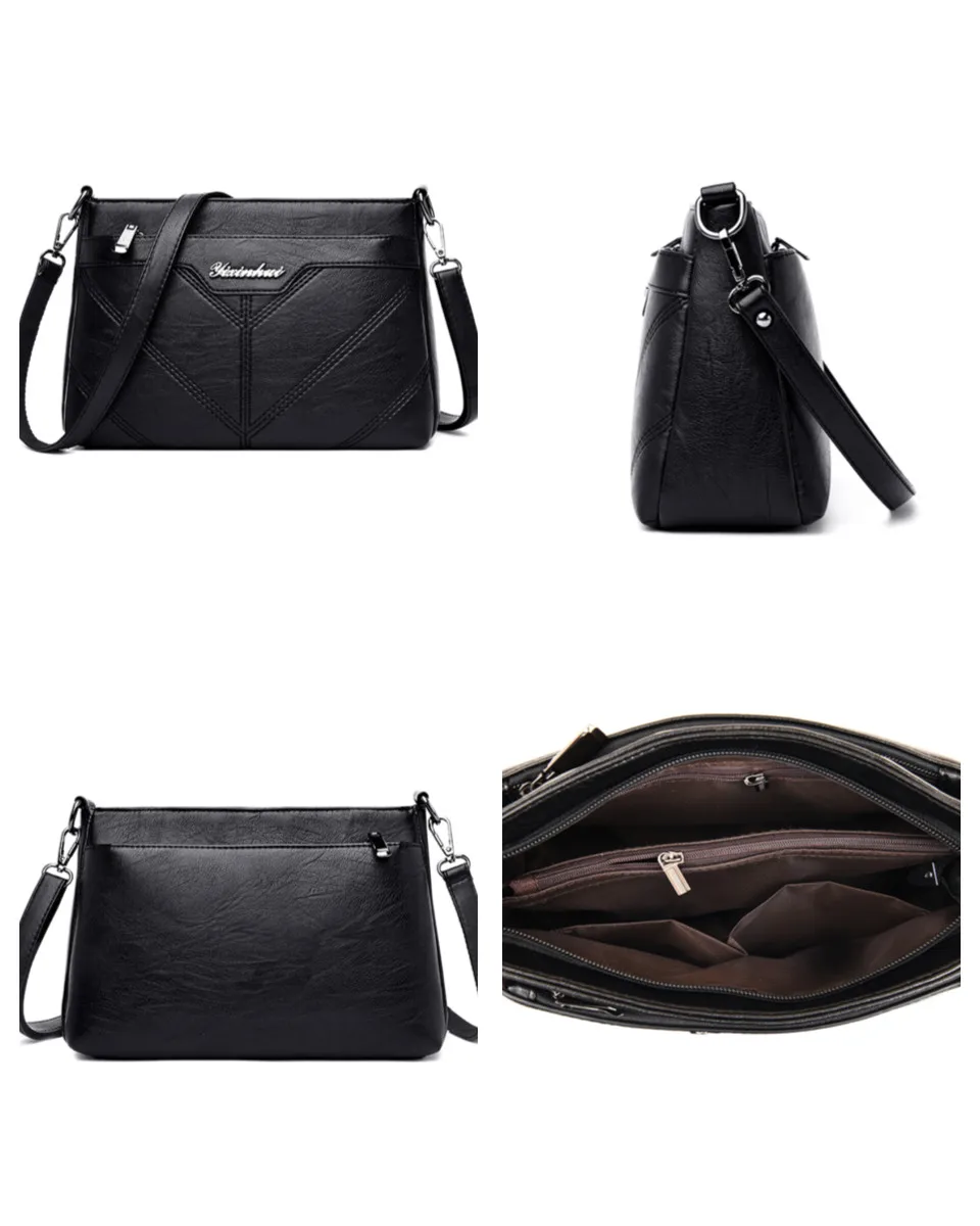 Women's Shoulder Bags Tote Long Strap High Quality PU Leather Crossbody Bags Over Female Messenger Bag Purse Handbags