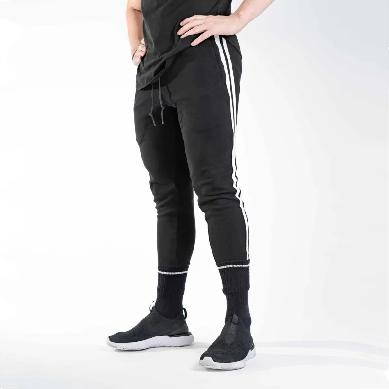 Мужские спортивные штаны для бега на молнии футбола тренировок эластичные