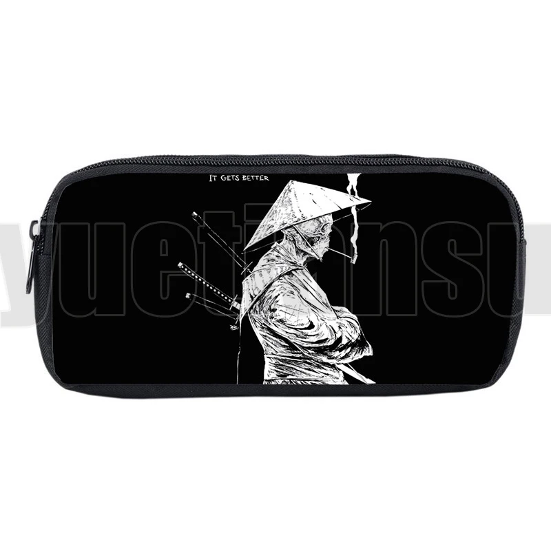 

3D Printing Makeup Box Anime Bushido Samurai Cosmetic Cases Pencil School Supplies Stationery Storage Japan Samurai Pouch Bag