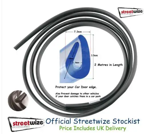 U образный канал 2 м водонепроницаемая резиновая отделка кромок замок