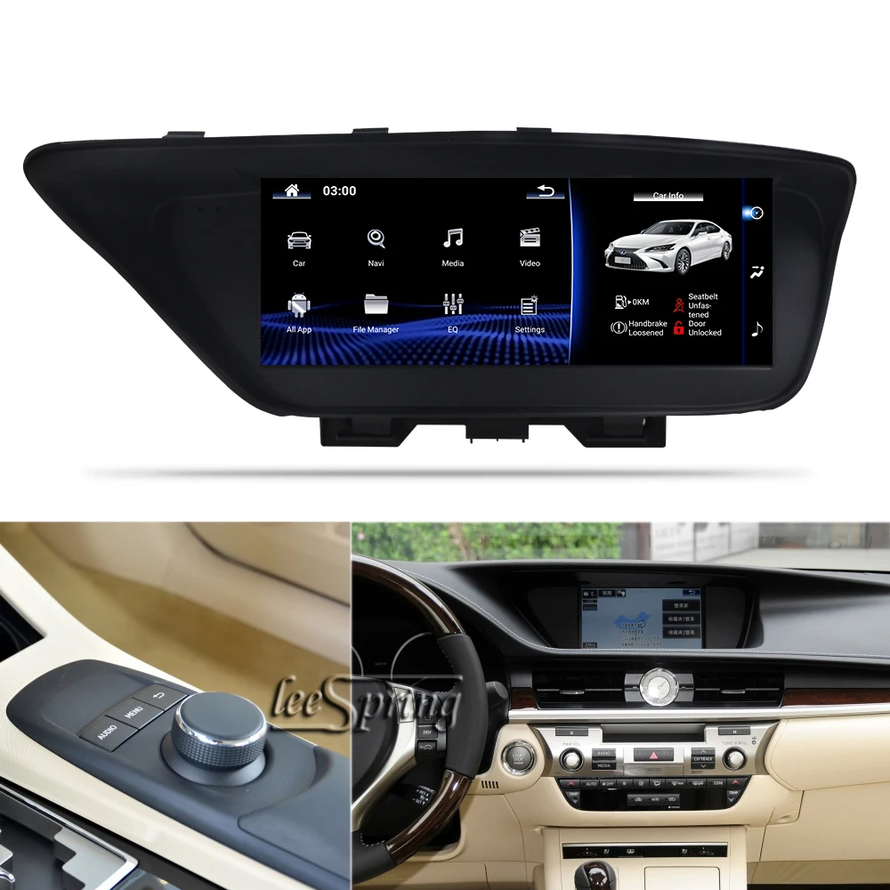 

10.25"Car multimedia Player for LEXUS ES300 250 350 GPS Navigation (2015-2018 Car with knob Remote system) left-hand drive