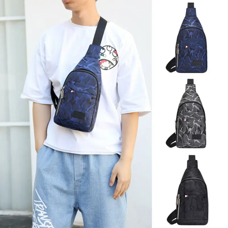 2019 CANIS Мужская/Женская камуфляжная холщовая нагрудная сумка через плечо Дорожная