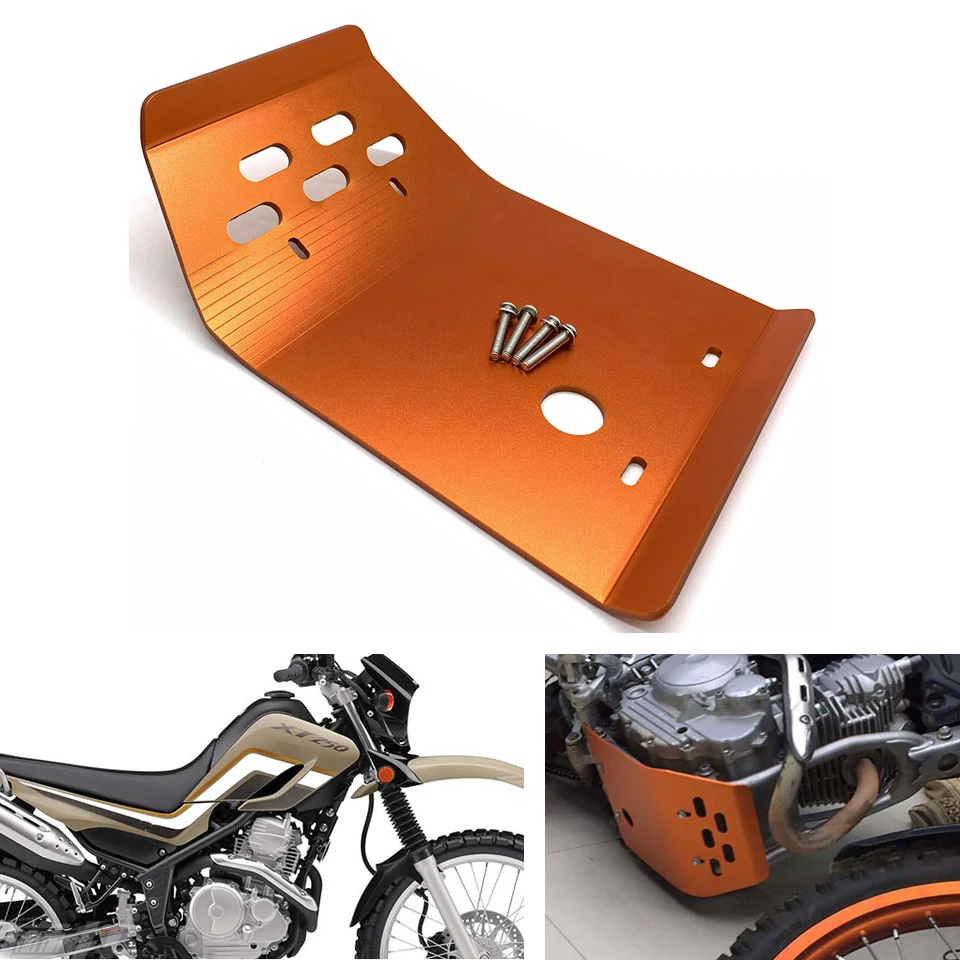 

For Yamaha XT250 Serow XG250 Tricker All Year Motorcycle aluminum alloy skateboard type engine chassis protective cover