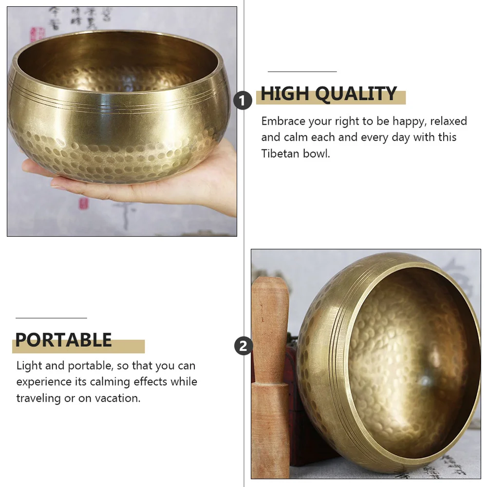 

1 Set of Copper Singing Bowl Sound Bowl Therapy Bowl Storage Bowl