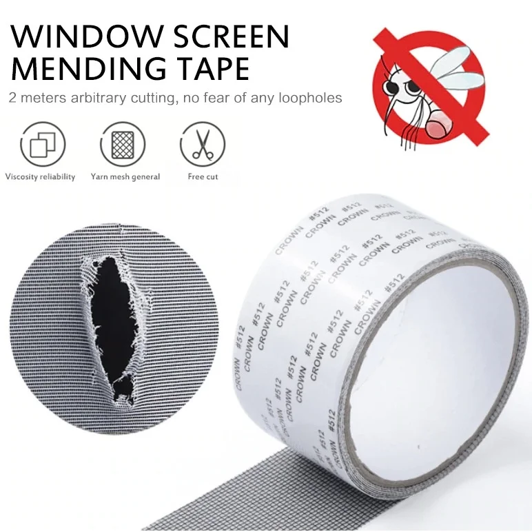 

1 roll Window Net Anti mosquito Mesh Sticky Wires Patch Repair Tape Screen Window Door Netting Patch Repair Broken Hole