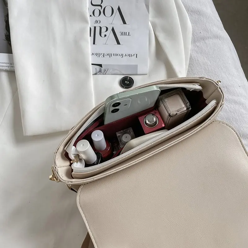 

Women's fashion buckle zipper with lid Messenger bag flower shell bag trend pu small underarm bag ribbon mobile phone bag