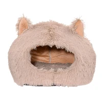 cat cave bed cat dog house small dog bed with cover warm kitten bed winter cat hut pet tent for home indoor pets puppy