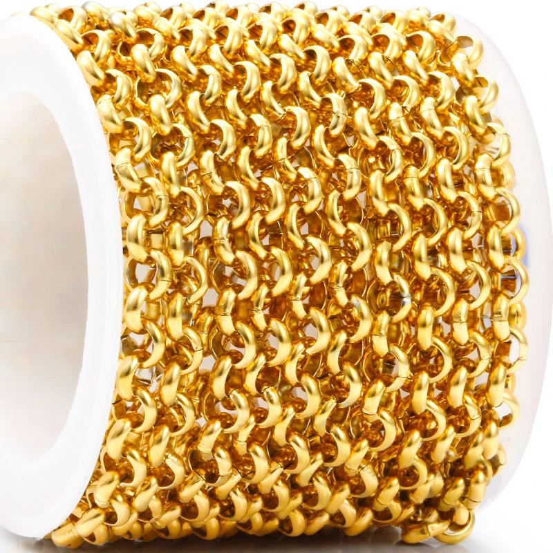 Круглое ожерелье из нержавеющей стали жемчужные цепочки для изготовления