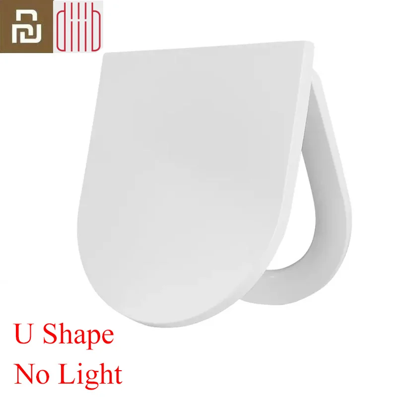 U Type No Light Xiaomi Mijia Dabai U/V тип Ночной свет крышка сиденья унитаза набор медленно закрывающийся бытовой Быстрый выпуск ванная комната крышка унитаза - Цвет: U Type No Light