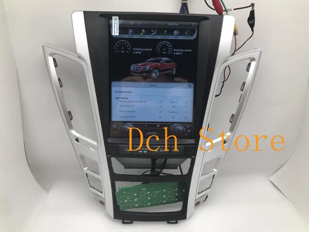 10 4 дюймовый вертикальный экран Tesla Style Android 9 0 автомобильный DVD плеер GPS для Cadillac Old