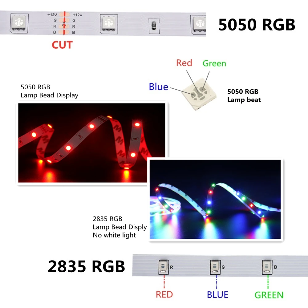 Светодиодные ленты Bluetooth светильник 5 м 20M RGB 2835 SMD 5050 Водонепроницаемый диод фон ТВ