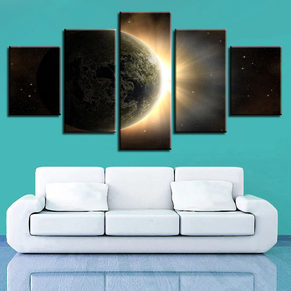 В виде космонавта Земли Юпитер Венера Солнце Луна и Вселенная 5 шт. настенные