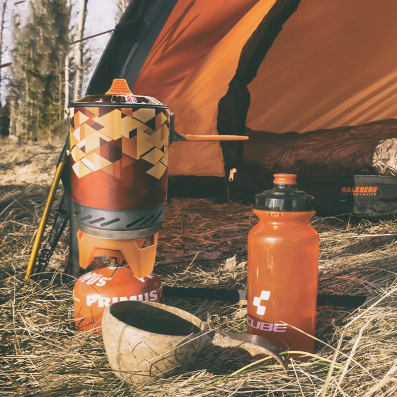 

Outdoor Gas Heater For Stove Burners Tourist Portable Cooking System With Heat Exchanger Pot Camping Hiking Gas Cooker Tripot