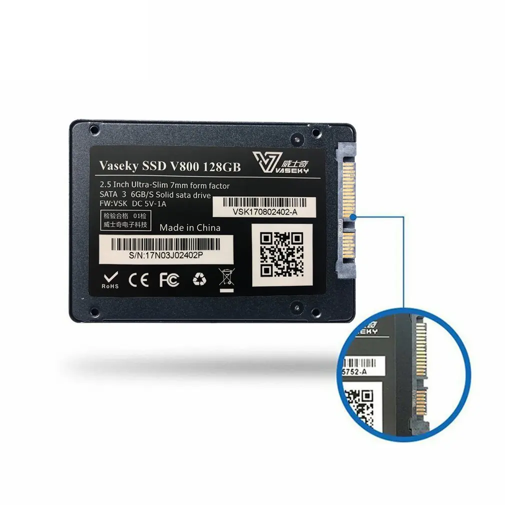 Твердотельный накопитель Vaseky SSD V800 128 GB/350 GB/480 GB твердотельный Накопитель 2 5