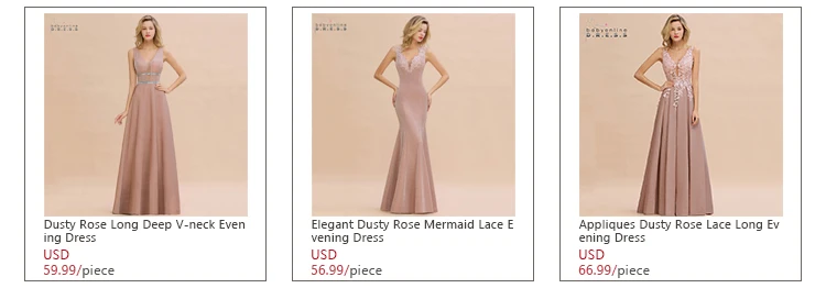 Халат de Soiree Longue пыльная роза кружевное длинное вечернее платье Vestido de Festa сексуальное с глубоким v-образным вырезом аппликации вечерние выпускные платья