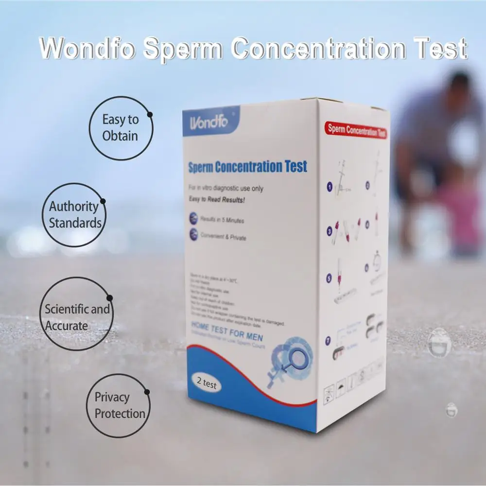 

Wondfo Brand New 2 Tests One Step Sperm Concentration Quickest Test Over 99% Accuracy