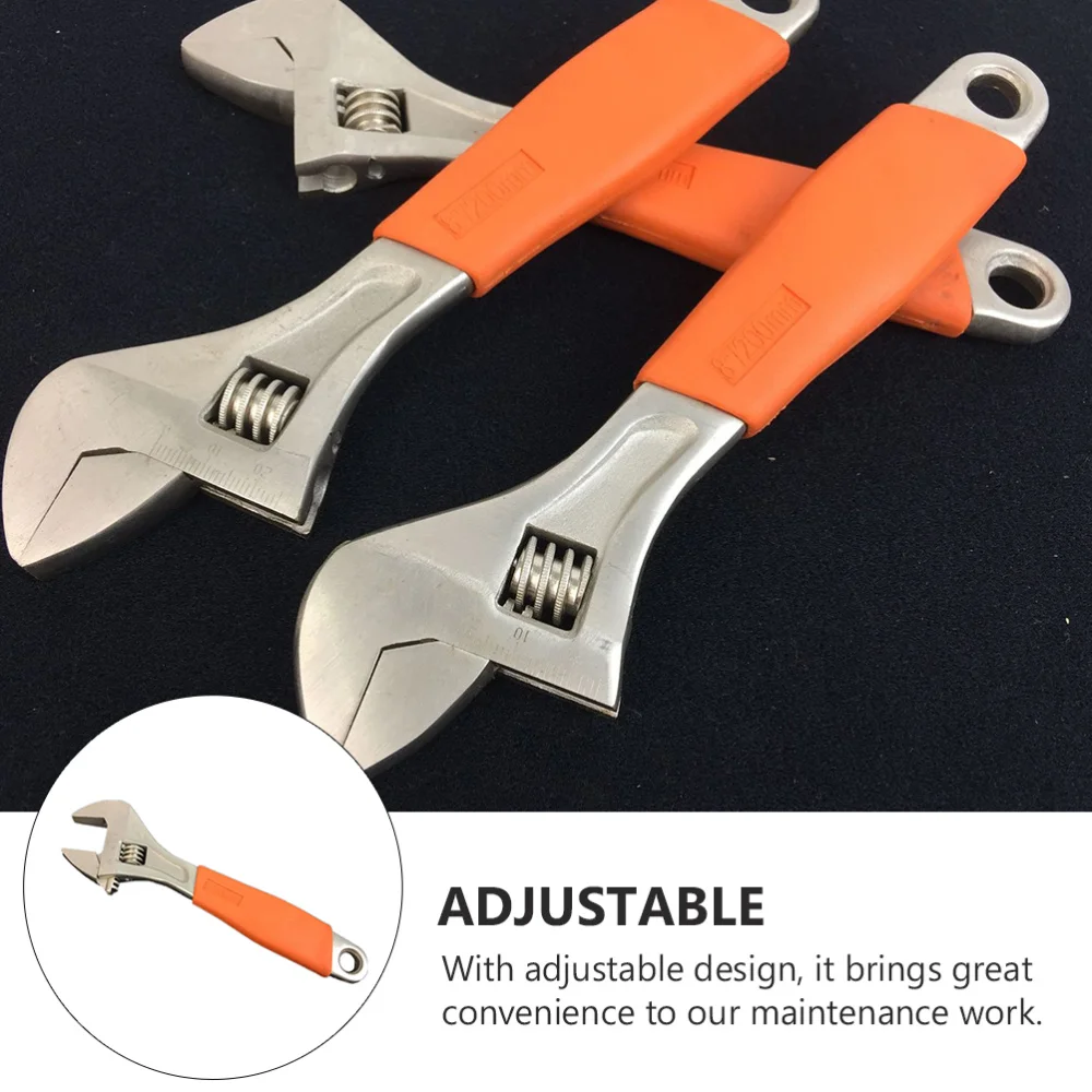 

Multifunctional Wrench Durable Wrench Tool with Scale Repairing Supply (Orange)