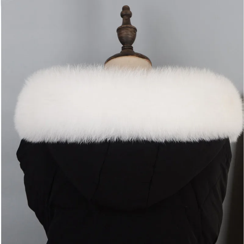 Оригинальная натуральная лиса меховой воротник шарф новый 100% натуральный мех