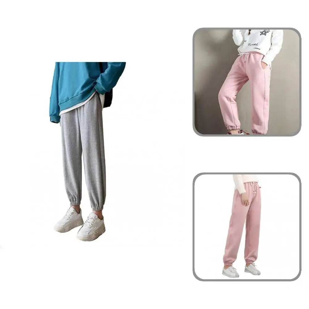 

Plush Lining Windproof Thicken Imitation Cashmere Harem Pants for Sports