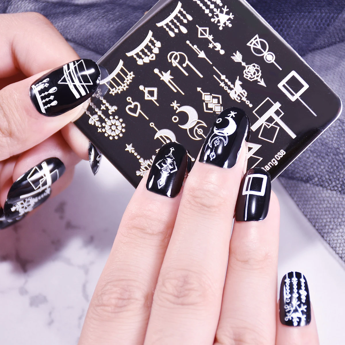 Красивая фотография BigBang с геометрическим рисунком дельты Луны сердца 6 см шаблон