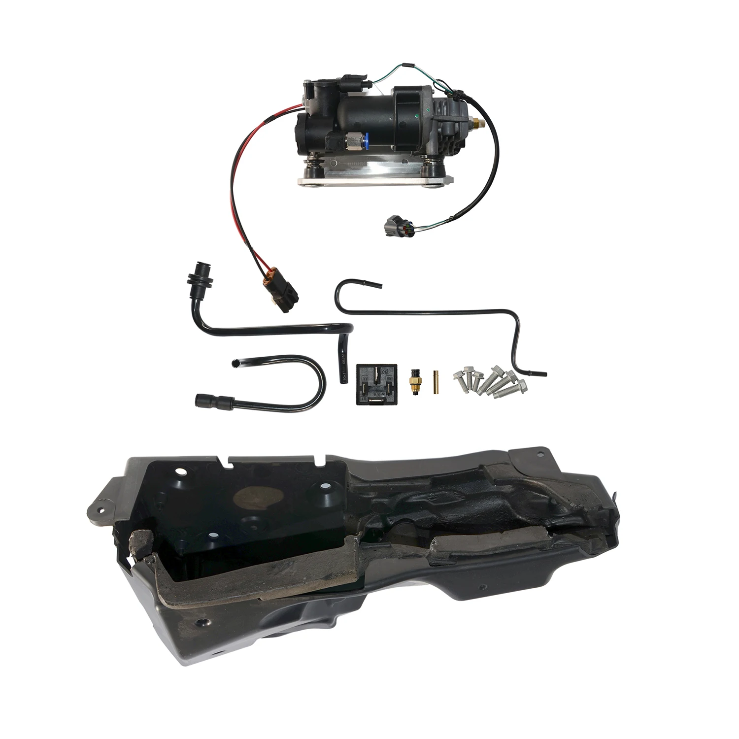 Компрессор воздушной Подвески AP03 LR023964 для Land Range Rover Sport LR3 LR4 + крышки|Амортизаторы
