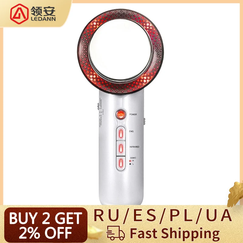 Ультразвуковой массажер для тела и лица 3 в 1|Массажное оборудование коррекции