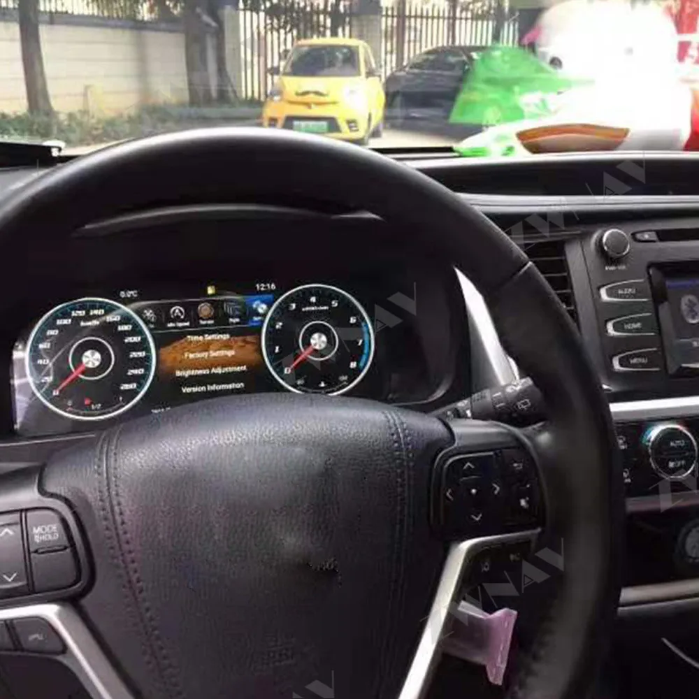 Android автомобильный цифровой кластер Виртуальная кабина для Toyota Highlander 2015-2019